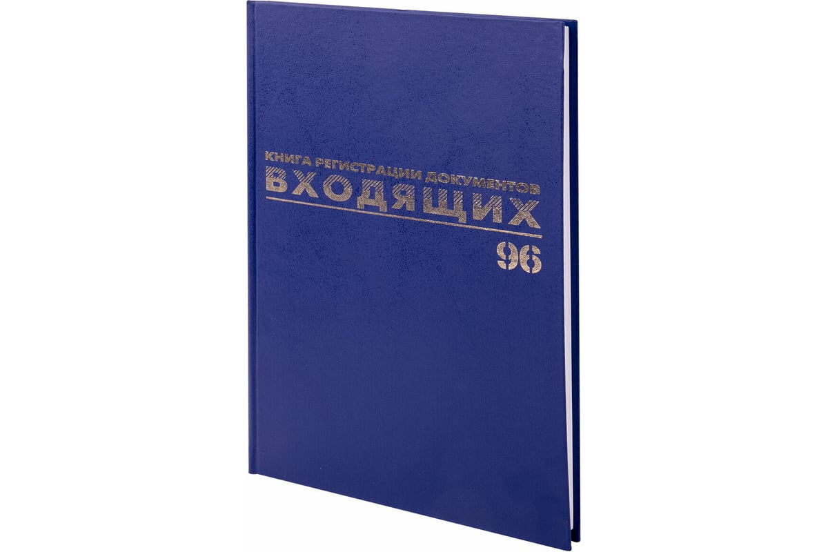 Журнал регистрации входящих документов BRAUBERG 96 листов, А4, 200х290 мм,  фольга 130146 - выгодная цена, отзывы, характеристики, фото - купить в  Москве и РФ