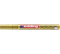 Лаковый глянцевый маркер Edding 780/53 CR золотой, 0.8 мм, круглый наконечник, блистер 1183489