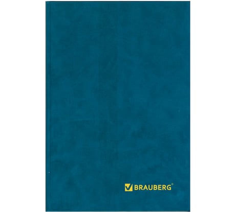 Книга учета BRAUBERG 208 листов, А4 200х290 мм клетка, твердая обложка из картона, блок 130184