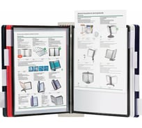 Настенная демосистема BRAUBERG SOLID с 10 цветными панелями А4, серая 236722