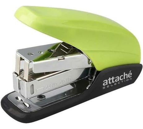 Степлер Attache Selection до 20 листов, №24/6, 26/6, салатовый 723421