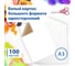 Немелованный картон для подшивки документов BRAUBERG А3, 100 листов, 260 г/м2, 297х420 мм 124876 1