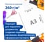 Немелованный картон для подшивки документов BRAUBERG А3, 100 листов, 260 г/м2, 297х420 мм 124876 2