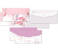 Папка-конверт на кнопке Attache Selection Travel Flower Dreams 180 мкм, ассорти, 6 шт 1056324