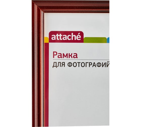 Настенная рамка Attache А4, 21х30, коньяк+золото+лак, деревянный фигурный багет 14мм, 142910