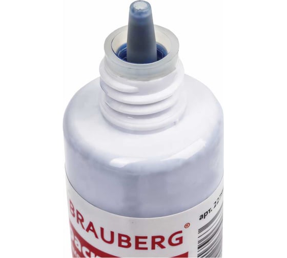 Штемпельная краска BRAUBERG Professional clear stamp, синяя, 30 мл, на водной основе 227981