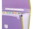 Пластиковая папка-портфель BRAUBERG JOY А4, 13 отделений, с окантовкой, фиолетовый 227977 3
