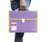 Пластиковая папка-портфель BRAUBERG JOY А4, 13 отделений, с окантовкой, фиолетовый 227977 8