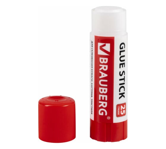 Клей-карандаш BRAUBERG 25 г, 4 штуки на блистере 229472