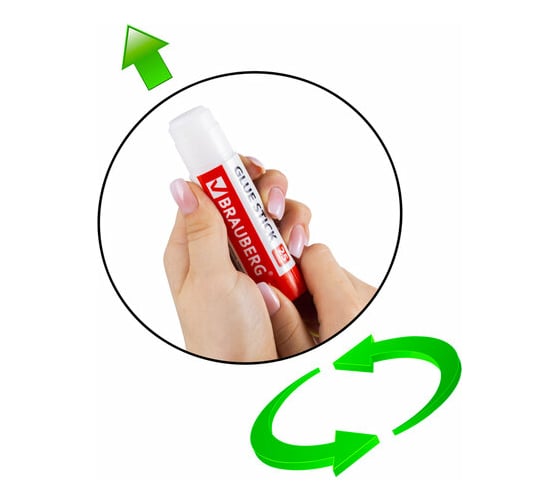 Клей-карандаш BRAUBERG 25 г, 4 штуки на блистере 229472
