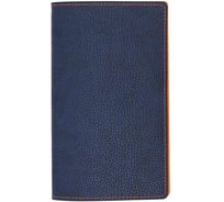 Настольная визитница Attache Bizon А5, 96 визиток, гибкая, синяя, оранжевая прострочка 852892