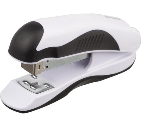 Степлер Attache Master до 20 листов, белый/черный, №24/6, 26/6 808396