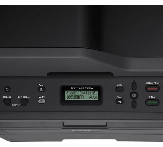 Лазерное МФУ Brother А4, ч/б, принтер/копир/сканер, 30 стр/мин, 32 Мб DCP-L2540DW