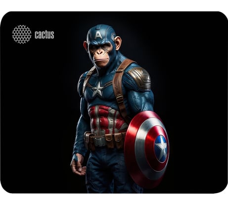 Коврик для мыши CACTUS Captain America 250x200x3 мм (CS-MP-D08S) 2028648