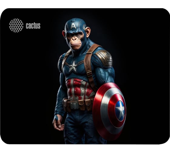 Коврик для мыши CACTUS Captain America 250x200x3 мм (CS-MP-D08S) 2028648