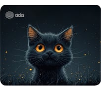 Коврик для мыши CACTUS Black Cat 250x200x3 мм (CS-MP-D09S) 2028649