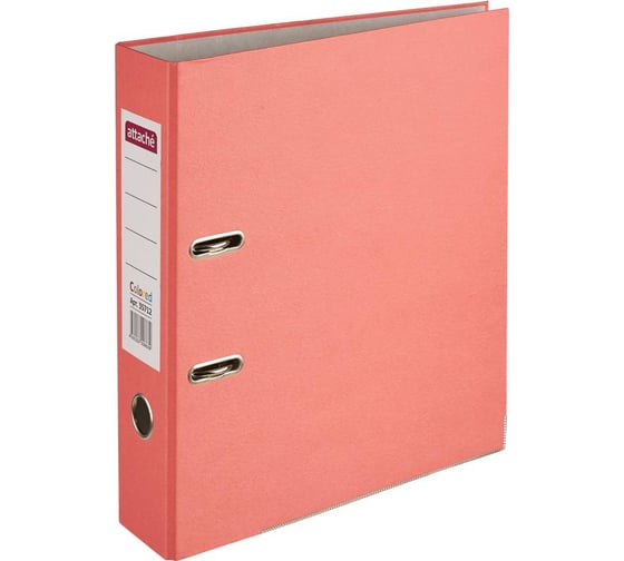 Папка-регистратор Attache Colored light 75мм, светло-красный 611491