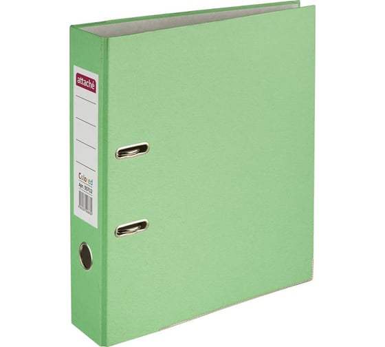 Папка-регистратор Attache Colored light 75мм, светло-зеленый 611492 1