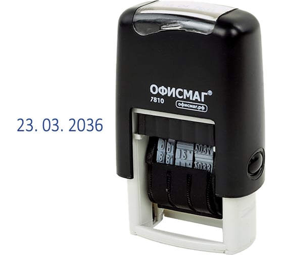 Датер-мини ОФИСМАГ месяц цифрами, оттиск 22x4 мм, Printer 7810 BANK 271926 1