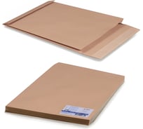 Конверт-пакет ОФИСМАГ Е4+ объемный, 300x400x40 мм, до 300 лист, крафт, отрыв.полоса, комплект 25 шт, 302127.25 124243