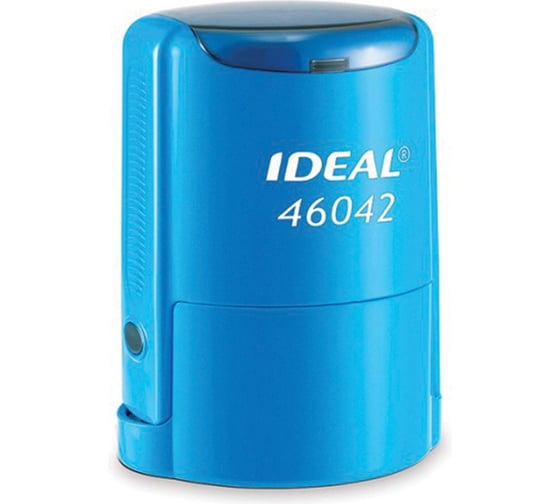 Оснастка для печатей ОФИСМАГ TRODAT IDEAL 46042 оттиск D= 42 мм, синий, корпус синий, крышка, подушка 237929
