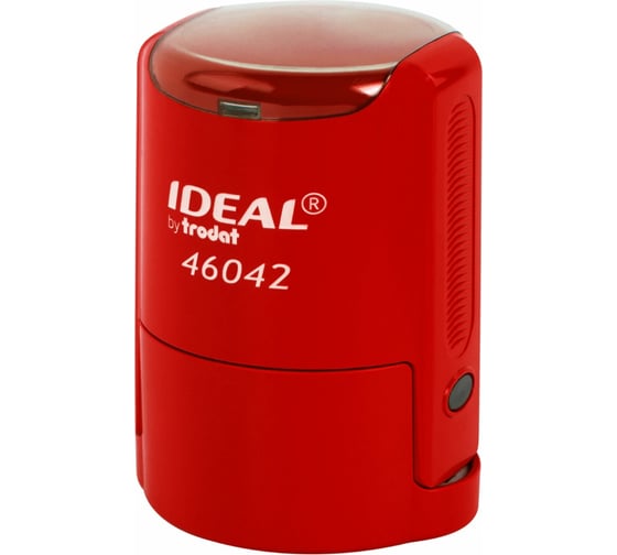 Оснастка для печатей ОФИСМАГ оттиск D=42 мм синий, TRODAT IDEAL 46042, корпус красный, крышка, подушка,125311 238375