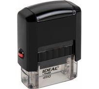 Оснастка для штампа ОФИСМАГ, оттиск 26x9 мм, синий, TRODAT IDEAL 4910 P2, корпус черный, подушка 238379