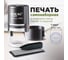 Самонаборная печать ОФИСМАГ 1-круг, оттиск D=42 синий, TRODAT IDEAL 46042DB-R1, крышка, касса в комплекте 237934 2