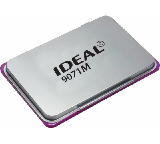 Штемпельная подушка ОФИСМАГ TRODAT IDEAL 9071М, 90x56 мм, металлический корпус, фиолетовая, 153126 238385 1