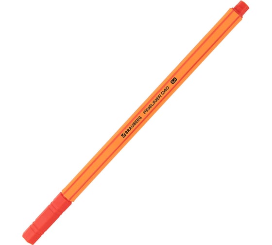 Капиллярные ручки (линеры) BRAUBERG 40 цветов, FINE 040, шестигранные, линия 0.4 мм 144146