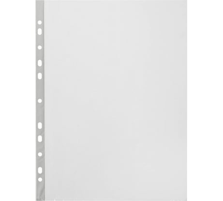 Перфорированная гладкая папка Attache Элементари файл-вкладыш А4, 100шт в упаковке, 0.45 мм 1011834