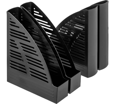 Вертикальный накопитель Attache 70мм 65, черный, 4шт в упаковке 107621