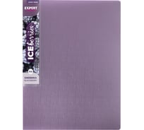 Папка на 2 О-кольцах Expert Complete A4, 700 мкм, 25 мм, лен, 1 шт., d 20 мм, Trend ICEberries ежевика, EC211320072 709190