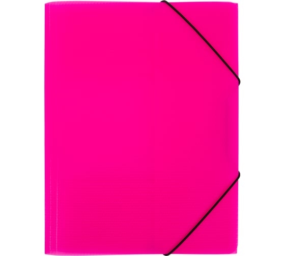Папка на резинке Expert Complete 5 шт., A4, 600 мкм, 35 мм, эффект 3D PRISMA NEON розовый, EC210400013 679796 1
