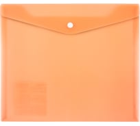 Папка-конверт для тетрадей Expert Complete 20 шт., с кнопкой, A5+, 180 мкм, волокно Trend NEON оранжевый, EC211130212 732174