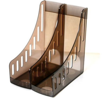 Вертикальный накопитель Attache 100мм, тонировано-коричневый, 2 шт в упаковке 725972