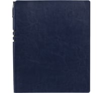 Бизнес-тетрадь Attache Light Book А4, 96 листов, клетка, кожзам, темно-синий 1001819