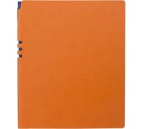 Бизнес-тетрадь Attache Light Book А4, 96 листов, клетка, кожзам, оранжевый 1001817