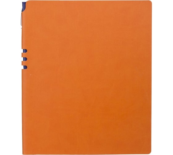 Бизнес-тетрадь Attache Light Book А4, 96 листов, клетка, кожзам, оранжевый 1001817