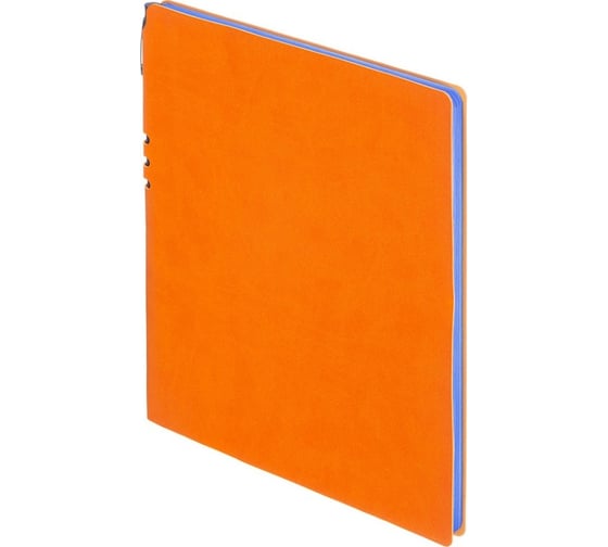 Бизнес-тетрадь Attache Light Book А4, 96 листов, клетка, кожзам, оранжевый 1001817