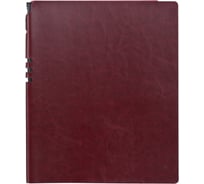 Бизнес-тетрадь Attache Light Book А4, 96 листов, клетка, кожзам, бордовый 1001820