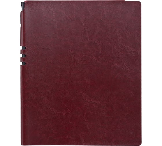 Бизнес-тетрадь Attache Light Book А4, 96 листов, клетка, кожзам, бордовый 1001820