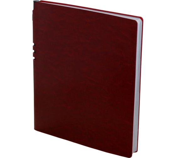 Бизнес-тетрадь Attache Light Book А4, 96 листов, клетка, кожзам, бордовый 1001820