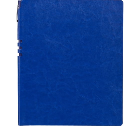 Бизнес-тетрадь Attache Light Book А4, 96 листов, клетка, кожзам, ярко-синий 1001818 1