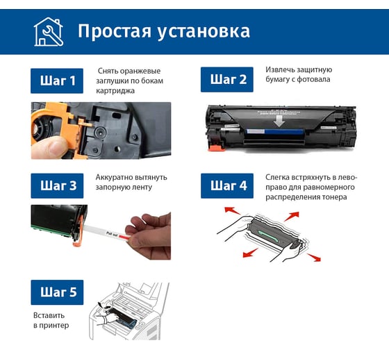 Картридж Solution Print SP CE278A (78A) для HP, черный 94022