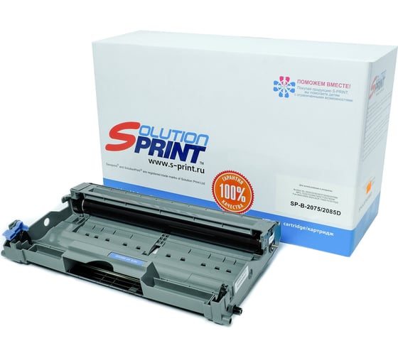 Фотобарабан (драм-картридж) Solution Print SP DR-2075/DR-2085 для Brother, черный 69127