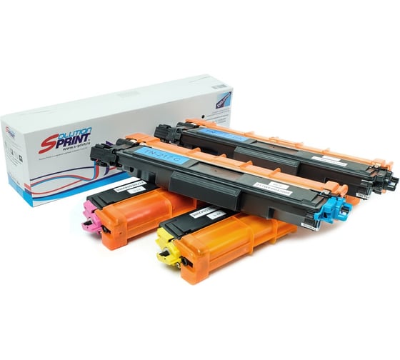 Комплект картриджей SP TN-217 для Brother (Black, Cyan, Yellow, Magenta) Solution print 293075/293076/293077/293078 1