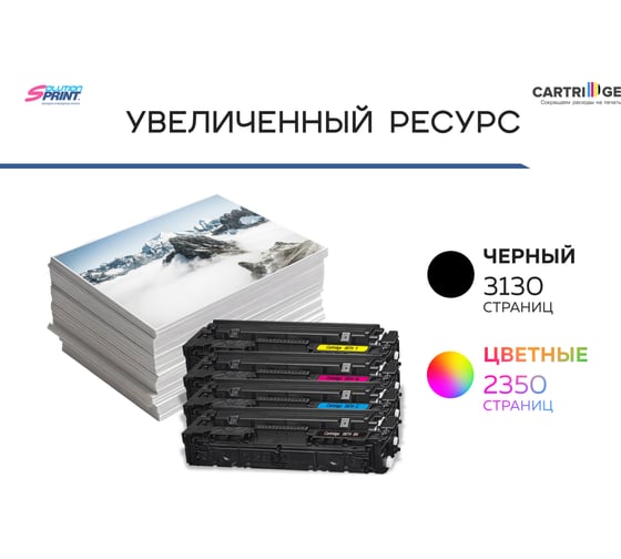 Картридж SP 067H BK (5106C002) для Canon, черный (без чипа) Solution print 333317