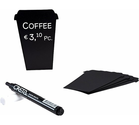 Набор меловых табличек ПК МАГС COFFEE CUPS, 20 штук в упаковке ФКС01-00025 1