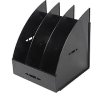 Лоток для бумаг Attache сборный, 3 отделения, черный 16С190 683958